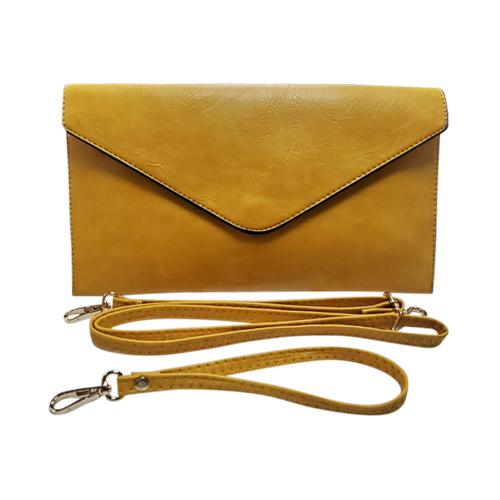 Envelope Clutch in Yellow