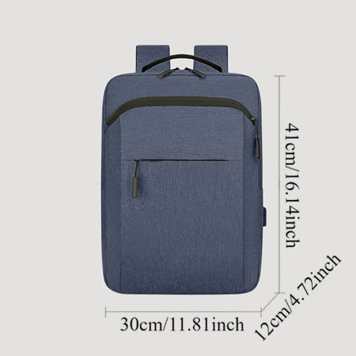Backpack with Integrated Charging Cable in Blue