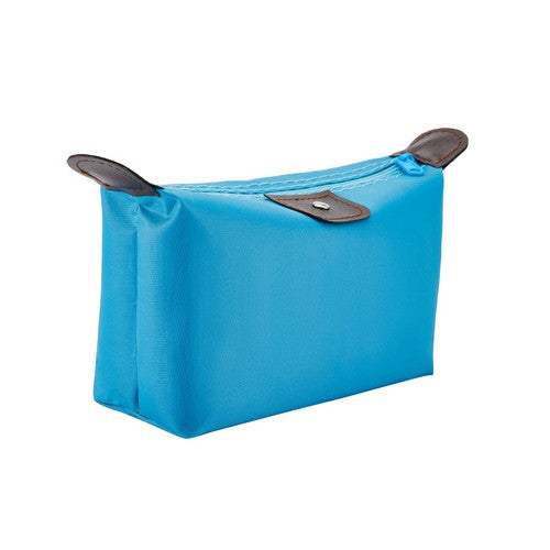 0918R Le Pliage Nylon Cosmetics Bag in Blue