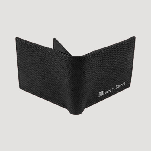 Laurant Bennet Bi-Fold Wallet in Black Snake Pattern