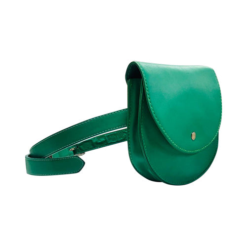 Saddle Bag Belted Fanny Pack in Green
