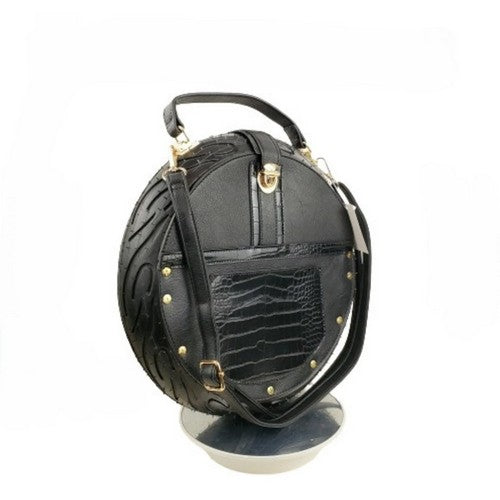 Clock Handbag in Black