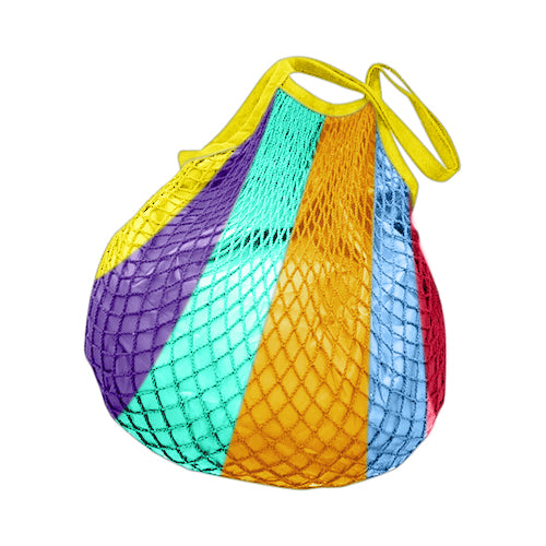 House of Milano Cotton Mesh Shopping Bag in Rainbow