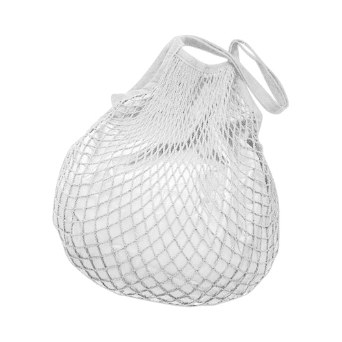 House of Milano Cotton Mesh Shopping Bag in White