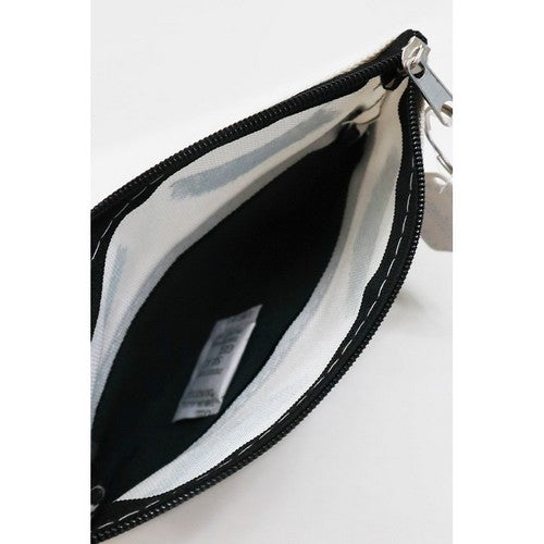 Lash Two-Tone Coin Purse in Black