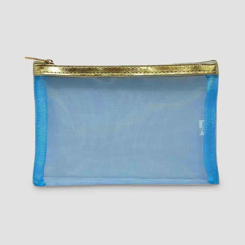 Love Ellie Mesh Make Up Bags in Blue