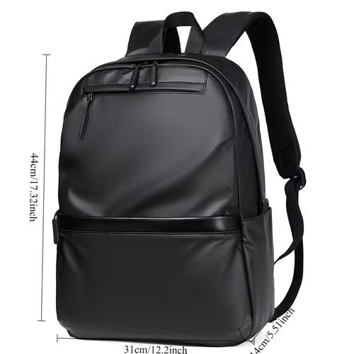 Neoprene-Look Backpack in Black