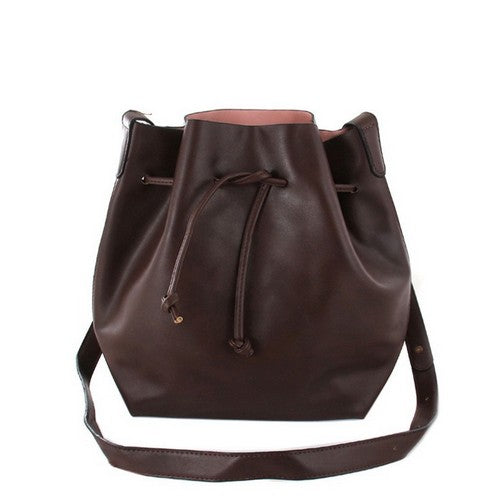BA400010-20 Classic Bucket Bag in Dark Brown