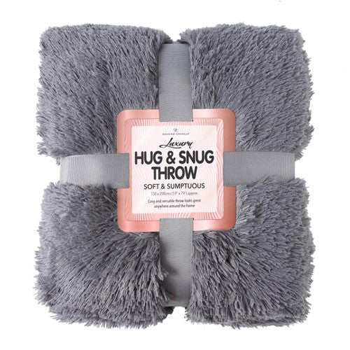 Gaveno Cavailia Luxury Hug & Snug Throw in Charcoal