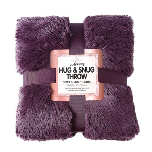 Gaveno Cavailia Luxury Hug & Snug Throw in Purple