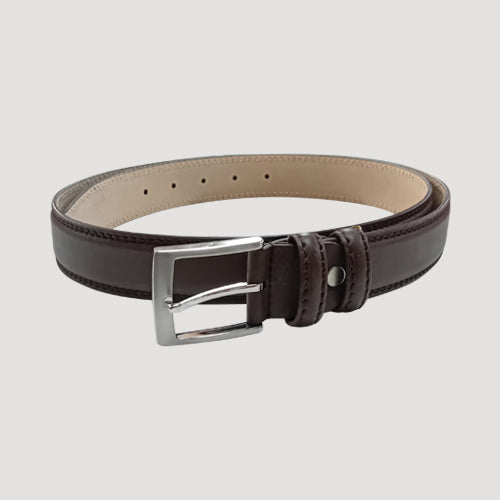 Genuine Leather Belt i Chocolate