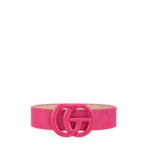 CG Buckle Belt in Fuchsia With Fuchsia Buckle