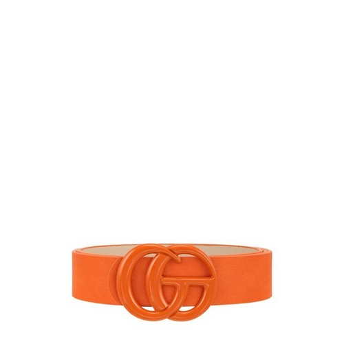 CG Buckle Belt in Orange With Orange Buckle