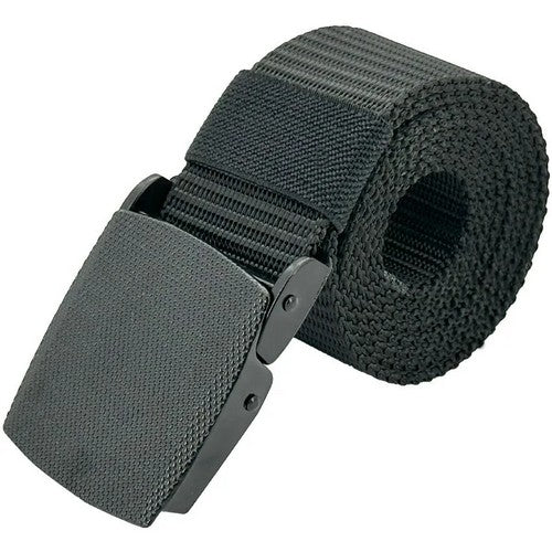 01834 Canvas Tactical Military Belt in Black