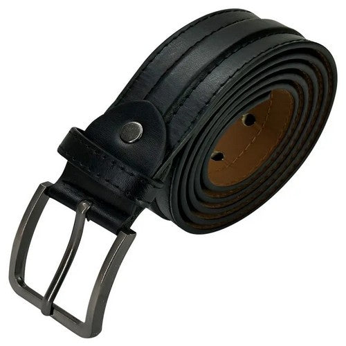12931 Ridge Leather Belt in Black