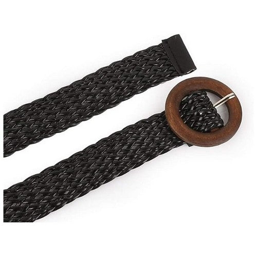Braided Belt in Chocolate