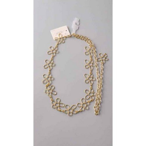 Daisy Chain Belt in Gold