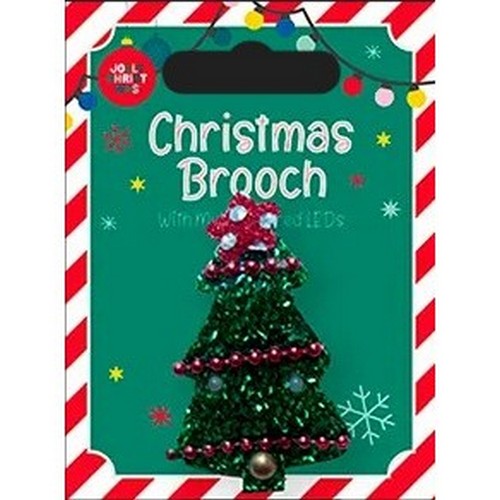 XMA4202 LED Light-Up Christmas Brooch in Christmas Tree