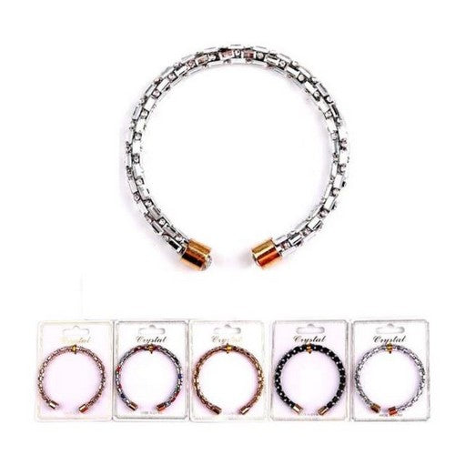 YBT-4336 Rhinestone Open Bangle