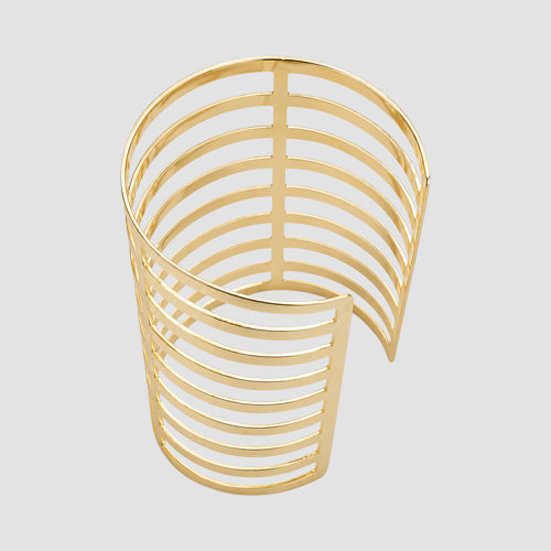 Slotted Cuff Bracelet in Gold