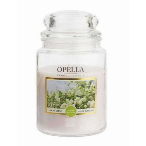IIGCDBIGJ Opella Luxury Glass Jar Scented Candle 1kg in Jasmine Blossom