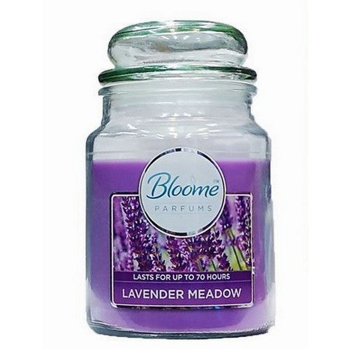 OTL315550 Bloome Perfumes Glass Jar Scented Candle 510g in Lavender Meadow
