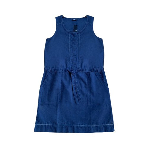 Gina Benotti Linen Pinafore Dress Navy