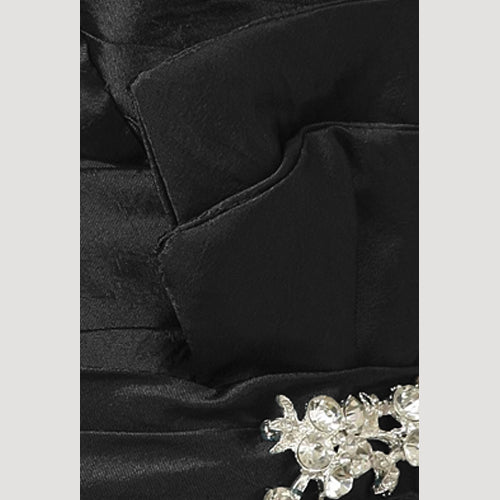 Bustier Corset Gown & Shrug 2pc Set in Black