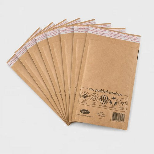 Kraft Padded Envelope - Size B 4¾” x 8½” (10 Pack)
