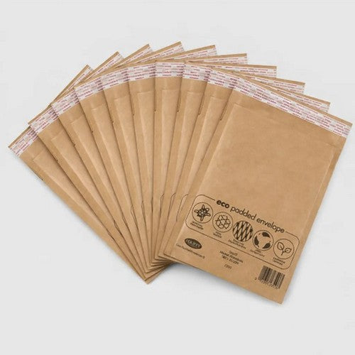 Kraft Padded Envelope - Size D 7” x 10½” (10 Pack)
