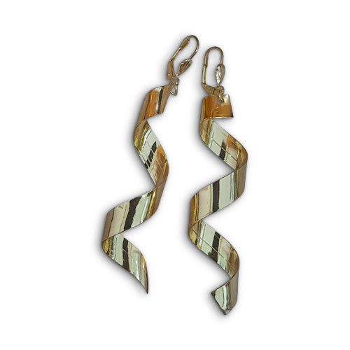 Spiral Drop Earring Gold