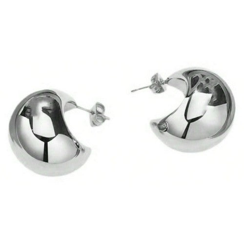 Bubble Hoop Earring in Silver