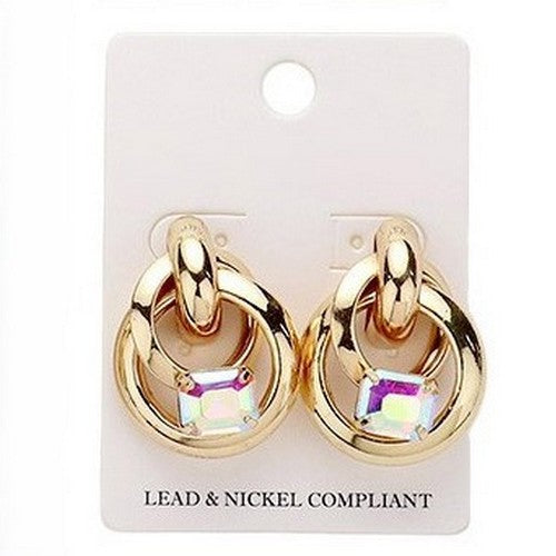 PKE5203 Chunky Ring Gen Earring in AB
