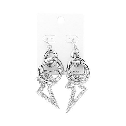 PKE4778 Thunderbolt Ring Earring in Silver