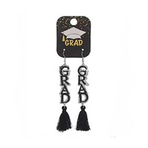 PKE2037 Graduation Tassel Earring in Silver