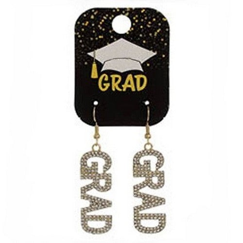PKE2039 Graduation Rhinestone Earring in Gold