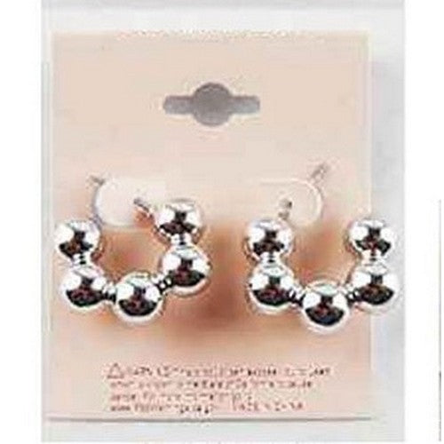 PKE5339 Mini Bubble Hoop Earring in Silver