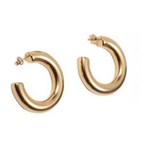 Thick Hoop Earring in Gold