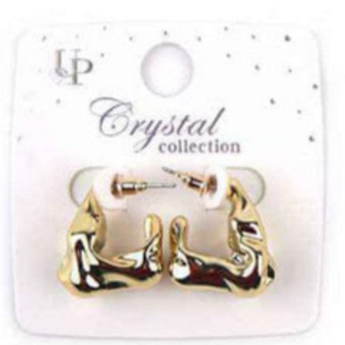 MER-6849GS Solder Hoop Earrings in Gold