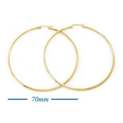 Lux Lux Stainless Steel Hoop Earrings in 18K Gold Dip