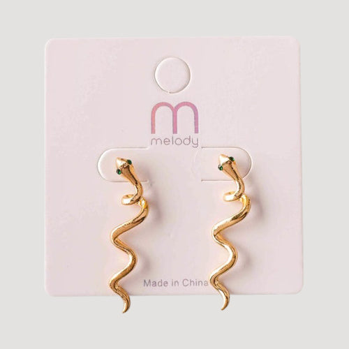 Snake Twist Post Earring in Gold