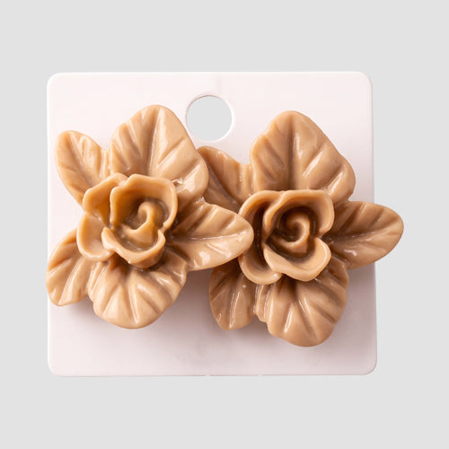 Rose Blossom Earring in Brown