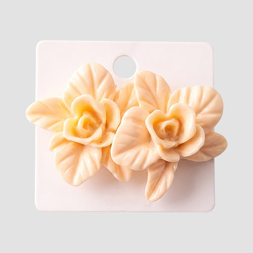 Rose Blossom Earring in Cream
