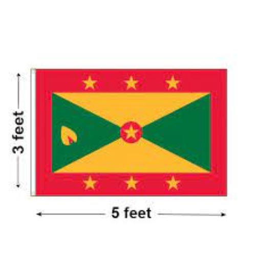 Large 5' Grenada Flag