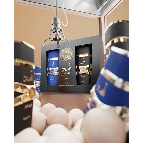 Lattafa 5th Anniversary Asad & Asad Zanzibar Gift Box Set
