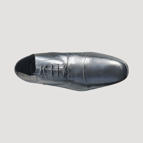 Marks & Spencer Genuine Leather Lace-Up Toe Top Shoes in Black