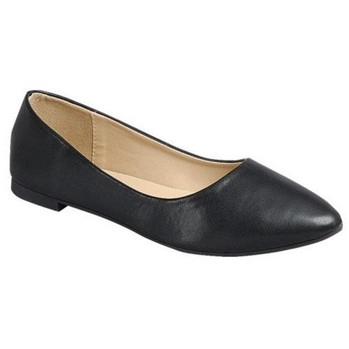 ALICIA-32 Classic Point Flats in Black
