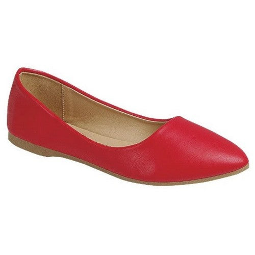 ALICIA-32 Classic Point Flats in Red