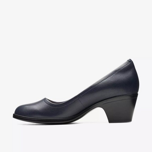 Clarks Original Emily2 Ruby in Navy Leather