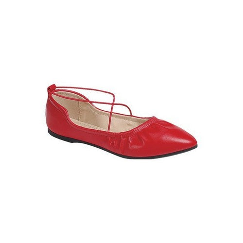Cross-Over Point Flats in Red